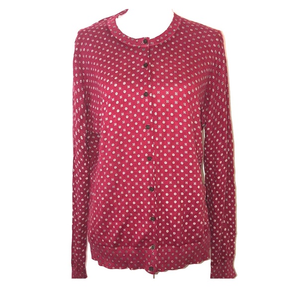 LOFT Tops - Ann Taylor blouse button up Burgundy size XL
